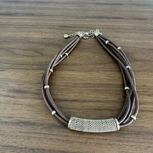 White House Black Market Brown and Gold Necklace